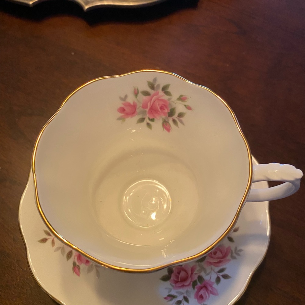 ROYAL ALBERT vintage bone china teacup and saucer.